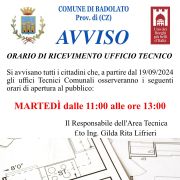 Nuovi orari ufficio tecnico